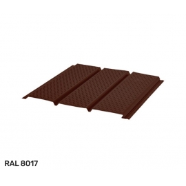 Софит с полной перфорацией AquaSystem / Аквасистем, сталь Pural 0.5 мм, 1000 x 303 мм