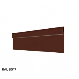 Финишная планка AquaSystem / Аквасистем, сталь Matt Pural 0.5 мм