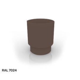 Соединитель труб D90 водосточной системы Рупласт / Ruplast