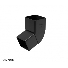 Колено трубы Галеко ПВХ / Galeco PVC2 67° D80 мм