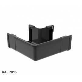 Угол желоба наружный Галеко ПВХ / Galeco 90° PVC2 D135 мм