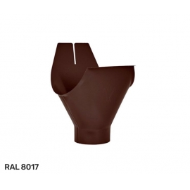 Воронка желоба водосточной системы Aquasystem / Аквасистем Pural Matt D 125/90 мм