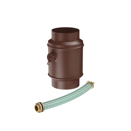 Водосборник цилиндрический в комплекте D100 водосточной системы Aquasystem / Аквасистем Matt Pural