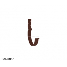 Крюк крепления желоба короткий D150 водосточной системы Aquasystem / Аквасистем Matt Pural