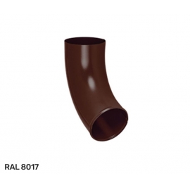 Отвод трубы водосточной системы Aquasystem / Аквасистем Pural Matt D 90 мм