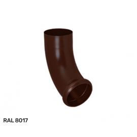 Отвод трубы декорированный водосточной системы Aquasystem / Аквасистем Pural Matt D 90 мм