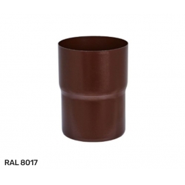 Соединитель трубы водосточной системы Aquasystem / Аквасистем Pural Matt D 90 мм