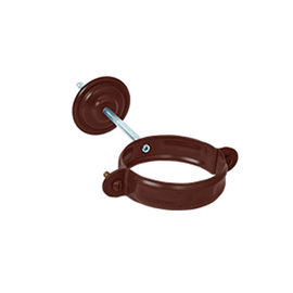 Хомут с комплектом крепления трубы D100 водосточной системы Aquasystem / Аквасистем Matt Pural