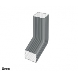 Колено трубы 60° 86мм водосточной системы Металл Профиль Бюджет Zn
