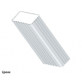 Труба водосточная 86мм водосточной системы Металл Профиль Бюджет 3м Zn