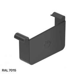 Заглушка желоба левая Галеко / Galeco Hidden ПВХ D 125/80 мм