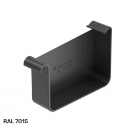 Заглушка желоба правая Галеко / Galeco Hidden ПВХ D 125/80 мм