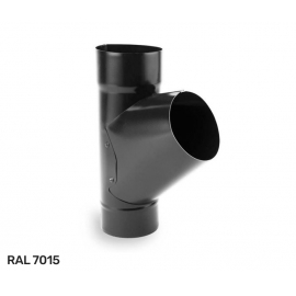 Тройник трубы Галеко Сталь / Galeco Stal 60° D90 мм