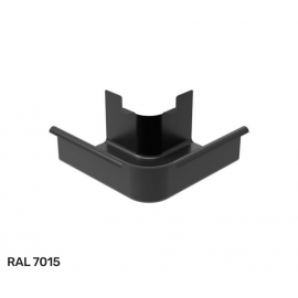 Угол желоба наружный Галеко / Galeco Hidden 90° D 125 мм