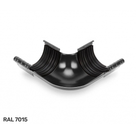 Угол желоба наружный Галеко Сталь / Galeco Stal, 90°, D124 мм