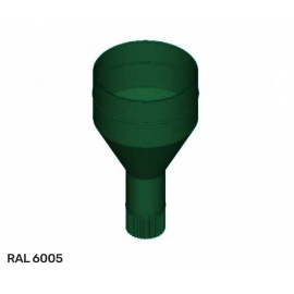 Воронка закрытая с проволокой D100 мм водосточной системы Исток