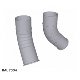 Колено гофрированное D110 мм водосточной системы Исток