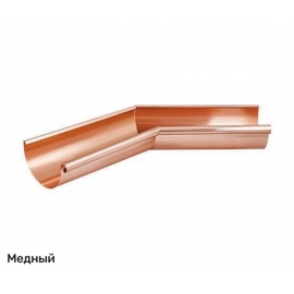 Угол внутренний 135° D125 водосточной системы Aquasystem / Аквасистем медь