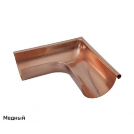 Угол наружный 90° D125 водосточной системы Aquasystem / Аквасистем медь
