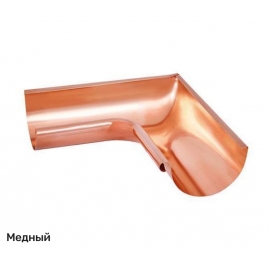 Угол внутренний 90° D125 водосточной системы Aquasystem / Аквасистем медь