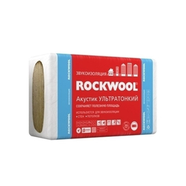 Минеральная вата (Утеплитель) Роквул / Rockwool Акустик Баттс Ультратонкий 1000х600х27мм